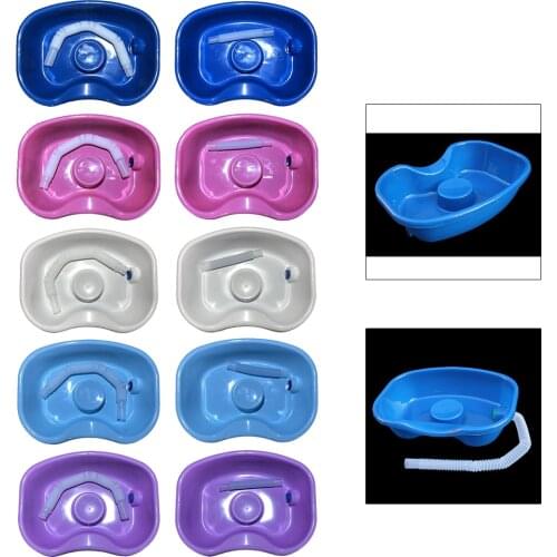 Portable Hair Wash Bowl Shampoo Bowl Basin Tub Neck Rest In Bed Shampoo Basin Barber Hair Washing Tray for Elderly Pregnant