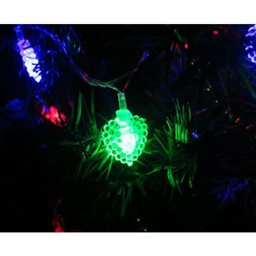 EU Plug Christmas 4.5 Meter LED Heart Light Lantern LED Christmas Decoration Light Chandelier Christmas Light Decoration Gift