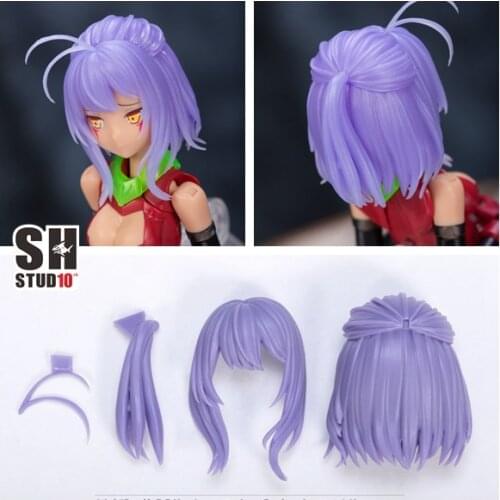 SH Studio upgrade parts of hair for 1/12 scale ASRA Bullet Knights Launcher mobile suit girl