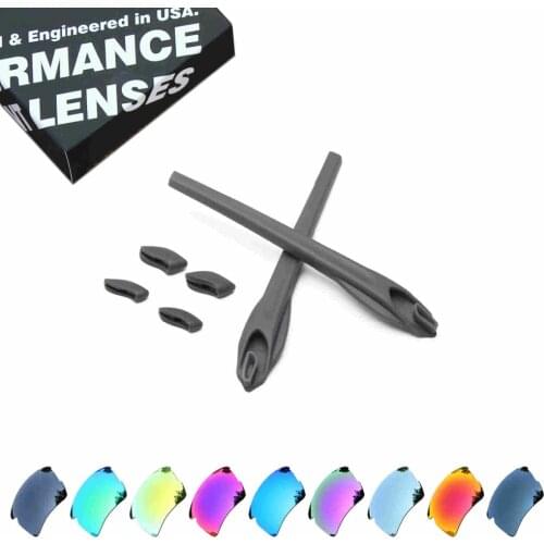 ToughAsNails Polarized Replacement Lenses & Gray Rubber Kit for Oakley Flak 2.0 XL Sunglasses