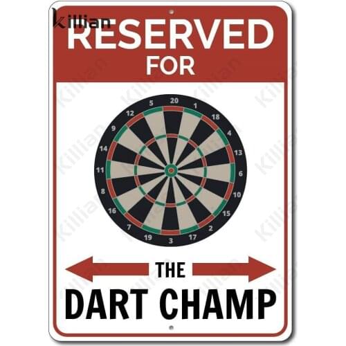 Vintage Darts Beer Metal Plaque Game Room Metal Painting Drink Bar Metal Plate Wall Art Target Club Metal Poster Decoration