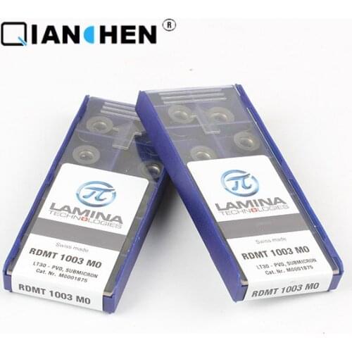 Genuine original high quality high-performance LAMINA RDMT 1003 MO LT30 (10pcs/lot) tungsten Carbide Cutting tools inserts