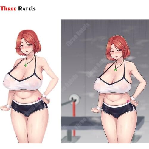 Three Ratels B146 Funny Cartoon Character Poster Art Stickers For Bedroom Wall&Toilet Mirror Decor Personalized Waterproof Decal