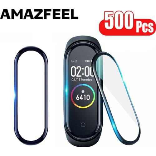 500Pcs/Pack Film For Xiaomi Mi Band 6 5 4 Screen Protector Protective Film Miband 5 4 Full Cover Screen Protection Accessories