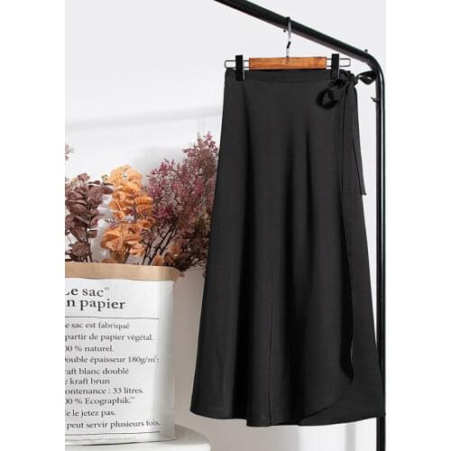 New Black Fashion Women Lady Wraps Skirts Summer Party Casual Bandage Tie Lace up Skirt High waist street Beach Clothes