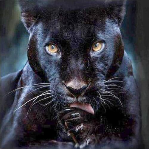 Animal diamond painting panther embroidery mosaic art leopard diamond dotz rhinestone picture puzzle drawing wall decor stickers