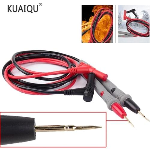 1 Pair Silicone wire Pen Universal Probe Test Leads Pin for Digital Multimeter Needle Tip Multi Meter Tester Probe 20A 1000V NEW