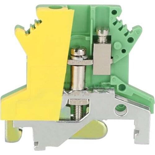 10Pcs USLKG-2.5N Din Rail Terminal Blocks Ground Instead of PHOENIX CONTACT Universal Connector Screw Terminal USLKG2.5