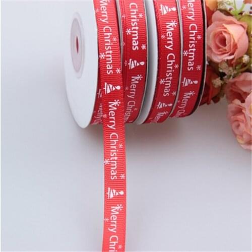 25yards x1cm Satin Ribbon Red Christmas Decoration Packing Tape For Crafts Xmas Gift Packing Belt Bow Sewing Accessories Xmas