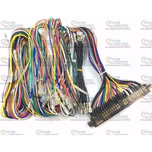 4 pcs Jamma Harness with full welding wires 28 pin JAMMA wiring with -5V & full connection wires Arcade game machine accessories