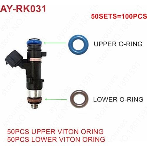 50kits For Nissan Altima Roque Sentra 2.5L Fuel injector repair kits Rubber Oring For Parts #16600-JA00B 0280158130 (AY-RK031)