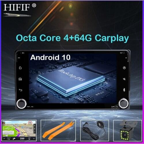 DSP 4G RAM 64G IPS Android 10 CAR RADIO For Toyota RAV4 COROLLA VIOS HILUX Terios Land Cruiser 100 PRADO GPS PC no dvd player