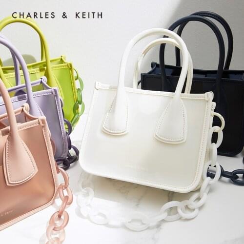 CHARLES＆KEITH New Arrival for Summer 2021 CK2-50781499-1 Ladies gradient chain portable jelly bag