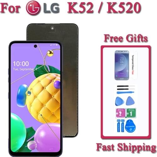 6.6" Screen For LG K52 K520 LMK520 LCD Touch Screen Digitizer Assembly For LG K62 Display Replacement Phone Part Repairment