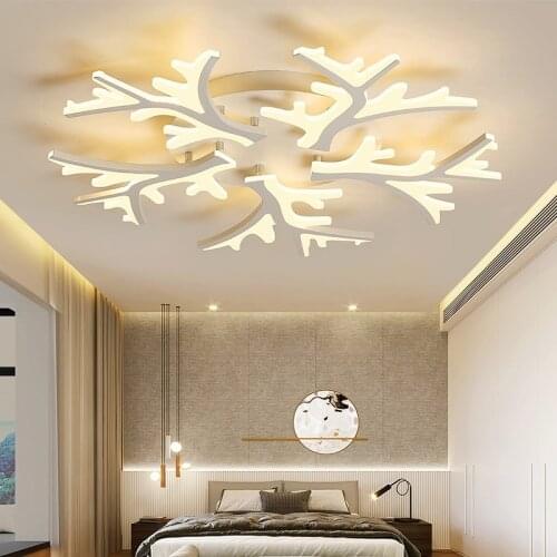 Hot Design Home Dimmable Surface Mount Adjustable Flower Petal Led Ceiling Lights Dinner Room Bedroom Ceiling Lamps