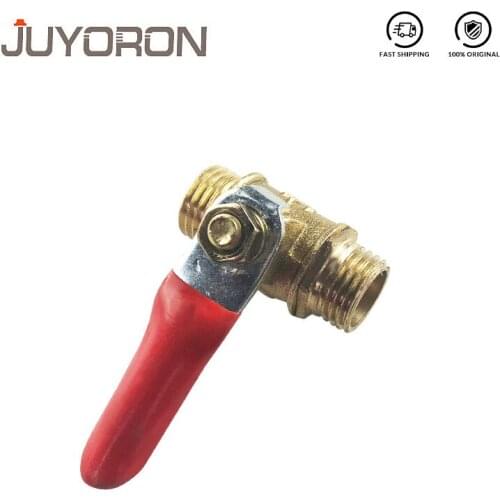 Brass Ball Valve 1/8" 1/4" 3/8" 1/2" BSP Female Thread with Red Lever Handle Connector Joint Copper Pipe Fitting Coupler Adapter