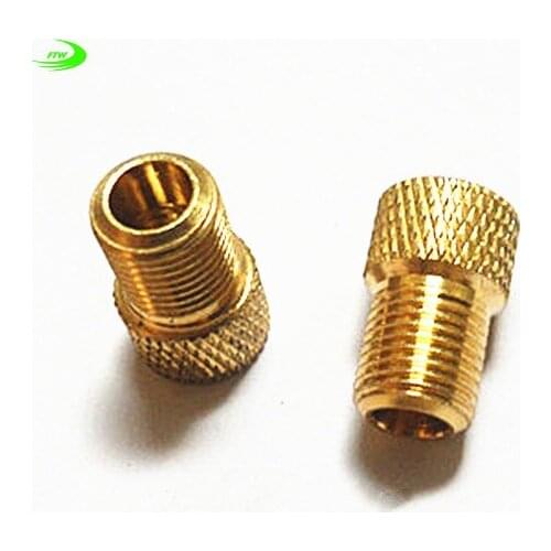 Copper road bike bicycle valve adapters wind fire wheels adapters gas nozzle air valve Conversion head Converter TL0201