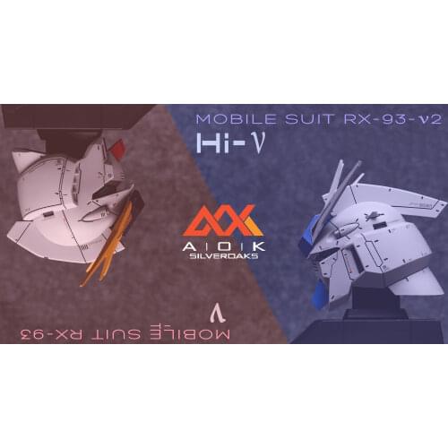 1/35 Scale Unpainted Resin V gundam head + Hi-V gundam head collection figure