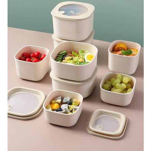 Simple storage box, sealed box, food-grade refrigerator storage refrigerated box, portable microwaveable lunch box, lunch box