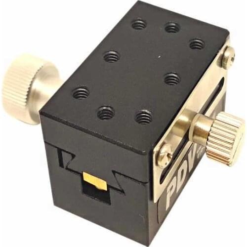 PT-SD40S Ordinary manual translation, rack and pinion X-axis displacement slide, surface treatment anodized black