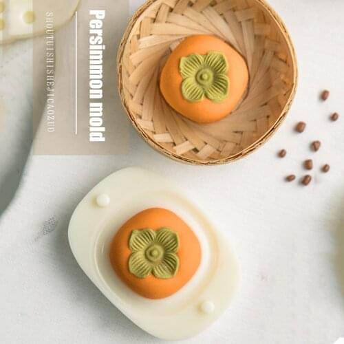 Silicone Persimmon Mold Pastry Dessert Mousse Mold Candle Soap DIY Plaster Candle Decorating Mould Chocolate Making Tool