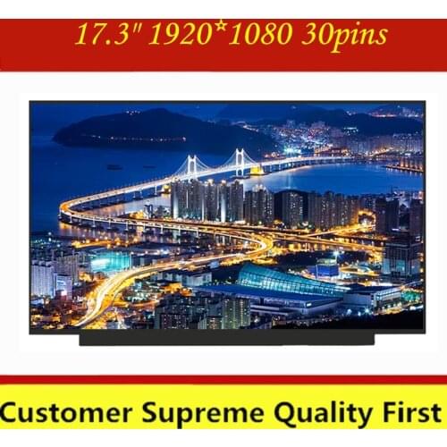 17.3'' FHD Laptop lcd screen Slim B173HAN04.2 Fit NV173FHM-N49 Without screw holes 30PIN CONNECTOR FHD 1920X1080 IPS