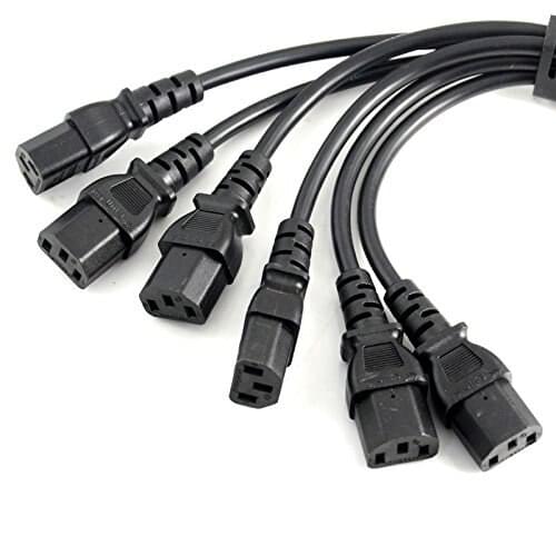 LBSC UPS PDU C5 to C8 IEC 320 Extension Power Supply Lead Cable Cord Adapter 20cm