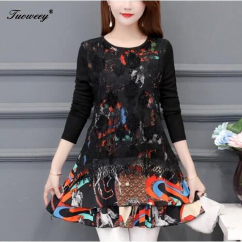 2020 Spring flower Womens Sexy elegant plus size Mesh Blouse Long Sleeve loose Shining Elegant Shirt Fashion Women Tops