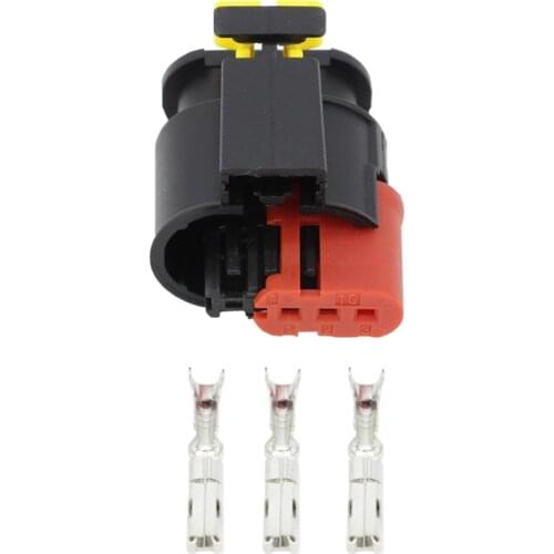 3 Pin DJ7031C-1.5-21 AMP Waterproof Automotive Wire Connector Sealed Sensor Fuel/Diesel Injector Ignition coil Connector