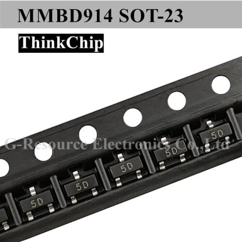 100 pcs) MMBD914 SOT-23 high-speed Switching Diode (Marking 5D)
