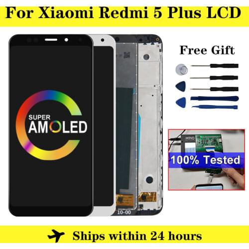 5.99" For Xiaomi Redmi 5 Plus LCD Display Touch Screen Digitizer Assembly For Redmi 5 Plus LCD Display MEG7 LCD Replacement
