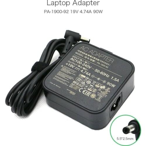 19V 4.74A 90W PA-1900-92 ADP-90YD B Laptop Power Adapters for ASUS N55SL N75 N75E N75S N75SF U46JC U46S U46SD U46SV Notebooks