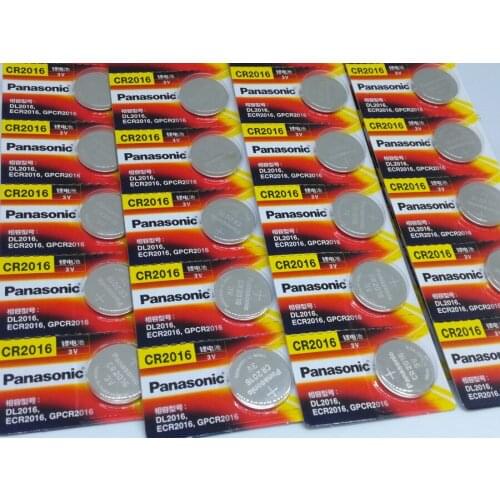 30pcs/lot New Original Battery For Panasonic CR2016 3V Button Cell Coin Batteries For Watch Computer CR 2016