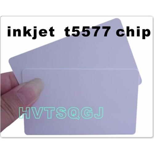 300pcs Free shipping High quality RFID contactless ID T5577 inkjet card