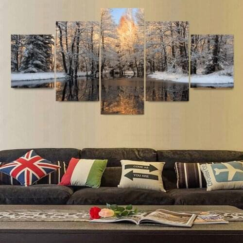 5 Piece Canvas Art Picture Wall Pictures For Living Room Painting Pintura Cuadros Decoracion Peinture No Frame painting