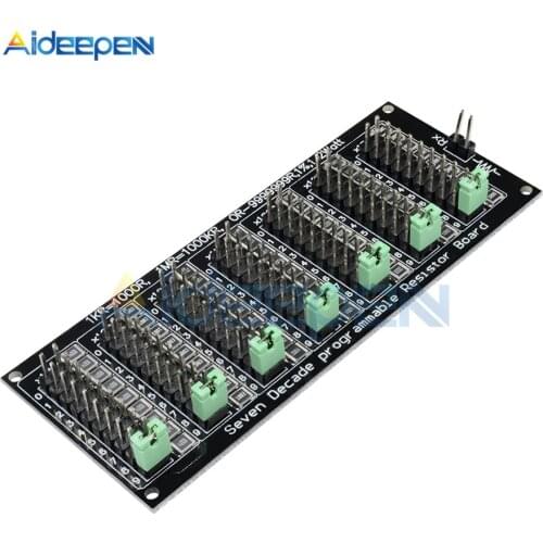 7 Seven Decade 1R - 9999999R Programmable Adjustable SMD Resistor Slide Resistor Board Step Accuracy 1R 1% 1/2 Watt Module 200V