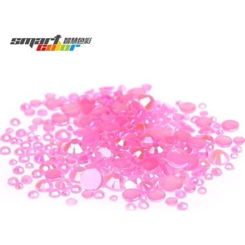 Acrylic Rhinestones Jelly Rose Color Multi-size Optional Shoes Clothing Decorations Sparkling Nail Art Decorations