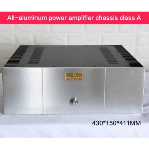 All-aluminum Power Amplifier Chassis 4315 Class A Case Audio Shell Power Box Amplifier Enclosure with Radiator 430*150*411MM