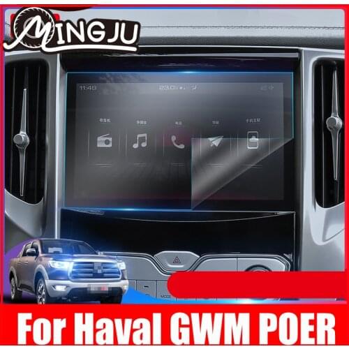Car radio Navigation Interior Auto Car GPS Navigation Tempered glass screen protector film For Great Wall Poer UTE 2019-2021