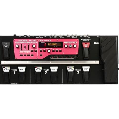 Boss RC-300 Loop Station Guitar Effect Pedal with 3 Audio Tracks 3hours Recording 99 Licks Memory