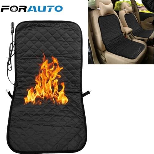 FORAUTO Heating Car Seat Covers Automobiles Seat Covers DC 12V Warm-Keeping for Cold Weather Car Rear Seat Heated Cushion