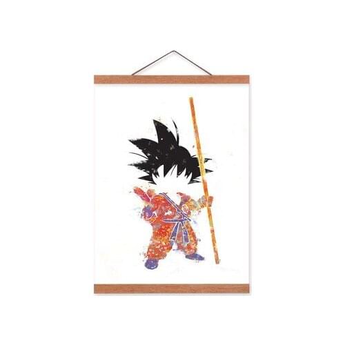 Dragon Ball Decorative Canvas Painting Cartoon Anime Living Room Background Wall Painting Bedroom Bedside Monkey King Mural
