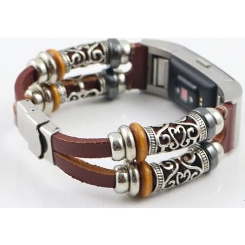 For Fitbit Charge 2 Replacement Leather Strap Band Bracelet For Fitbit Charge 2 Watchbands Correas de reloj bandje