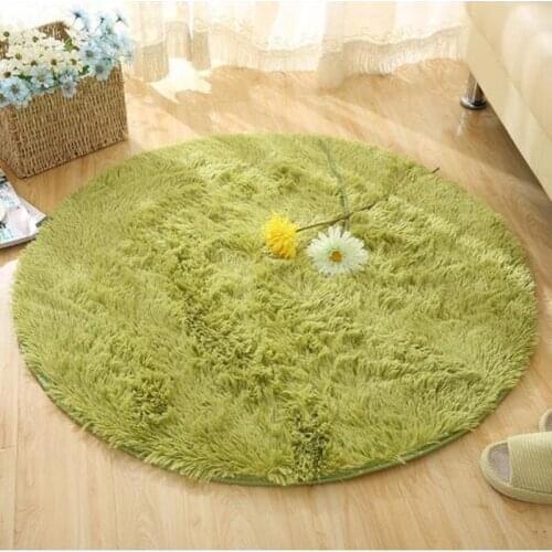 Home Decor Soft Bath Bedroom Non-slip Floor Shower Rug Yoga Plush Round Mat carpet