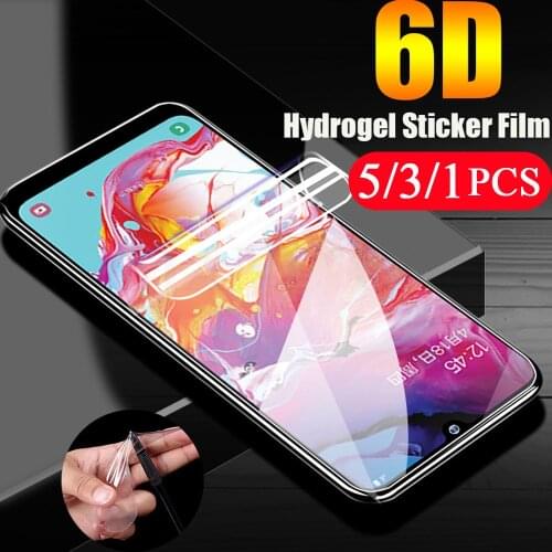 5/3/1Pcs soft full cover for Samsung Galaxy A91 A71 A51 A41 A42 A31 A21 A11 A01 hydrogel film phone screen protector Not glass