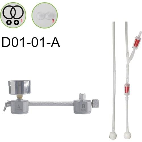 Aquarium DIY CO2 Generator System Kit with Solenoid Valve Bubble Counter for Plants Aquarium HY99