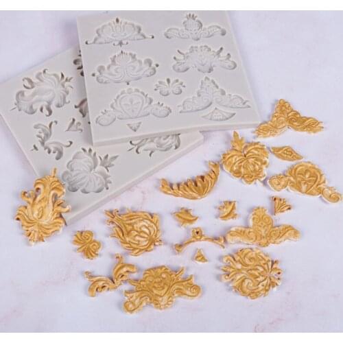 A Variety Of Patterns Lace Mould Fondant Cakes Decor Tools Silicone Molds Sugarcrafts Chocolate Baking Tools Cakes Gumpaste Form