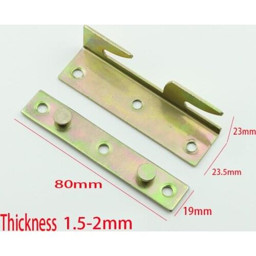 Bed hanger,Steel draw bar Bed hardware plate cabinet stayer Invisible bolt supportor mirror frame latch thumb lock latch