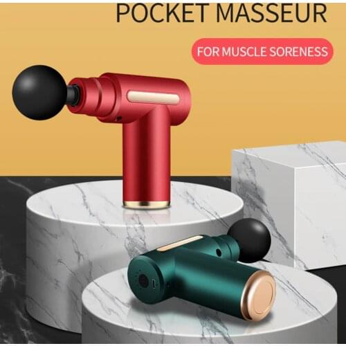 Muscle Massage Gun Sport Therapy Massager Body Relaxation Pain Relief Slimming Shaping Massager 4 Heads With Bag