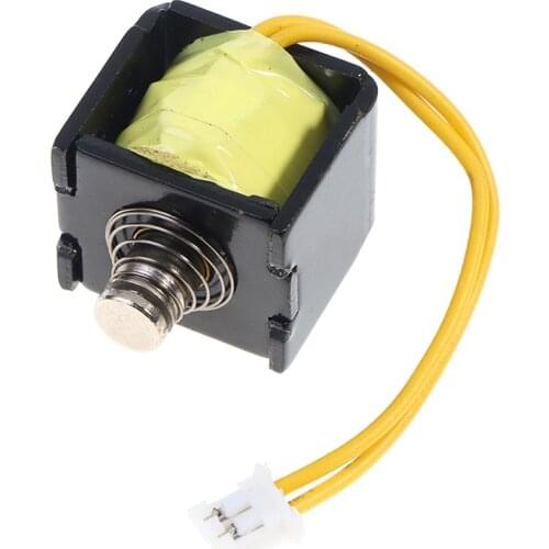 DC 12V-24V Mini DC Electromagnet Push Pull Through Type Electric Magnet For Household Appliances Amusement Office Equipment